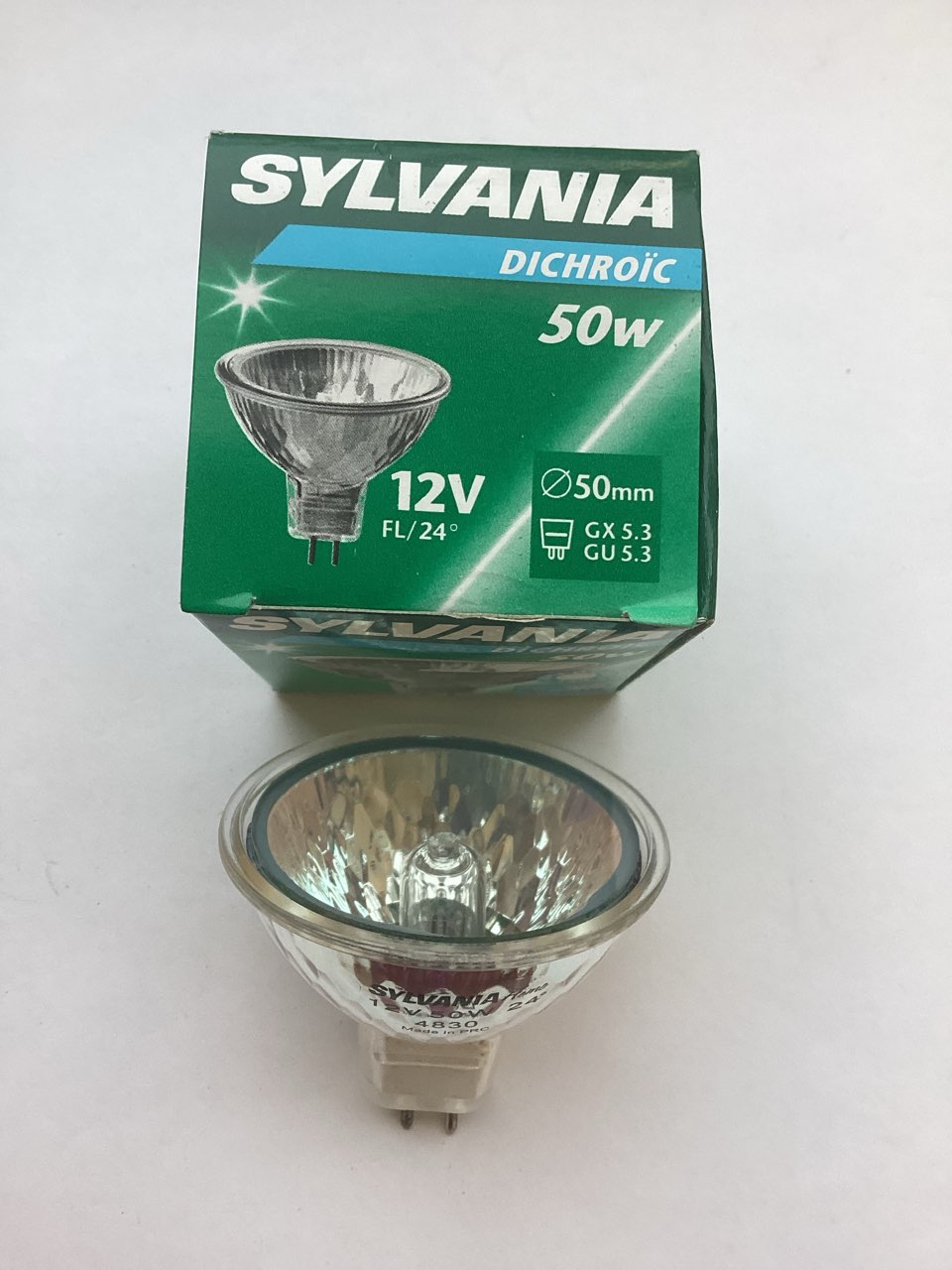 SYLVANIA Dichroic EXZ MR16 12V 50W FL 24° GU5.3
